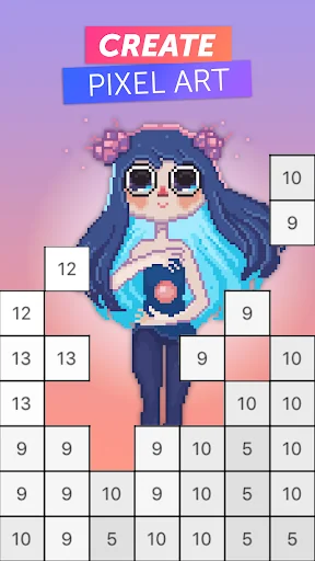 PixelArt: Color by Number, San screenshot 1