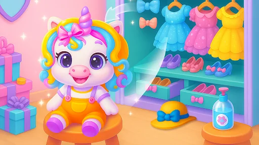 My Colorful Foal Care Games