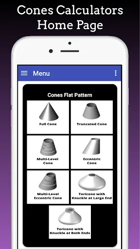Cones Calculators : Frustum, E