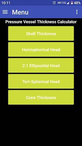 Pressure Vessel Thickness Calc