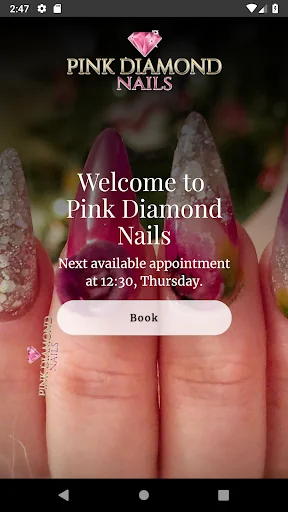 Pink Diamond Nails
