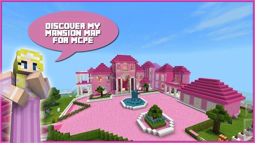 Pink princess house Map MCPE screenshot 1