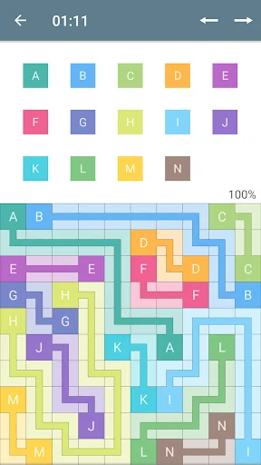 Color Pipes (Numberlink) screenshot 1