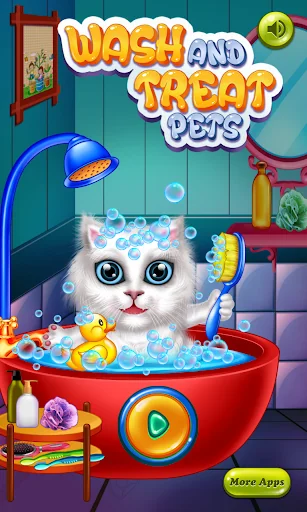 Wash and Treat Pets Kids Game screenshot 1