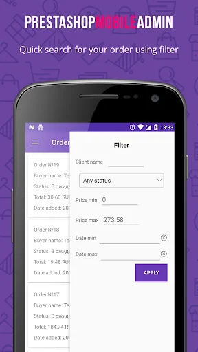 Mobile Admin For PrestaShop