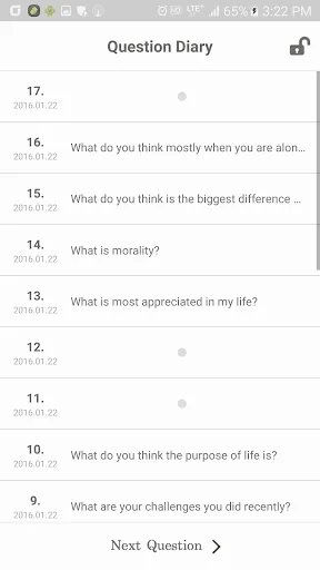 Questions Diary