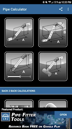 Pipe Fitter Calculator screenshot 1
