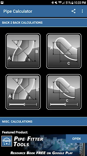Pipe Fitter Calculator screenshot 2