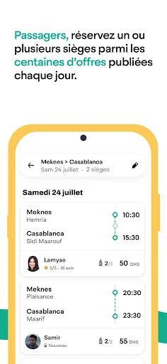 Pip Pip Yalah - Covoiturage screenshot 3
