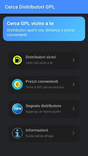 Cerca Distributori GPL