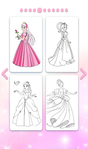 Princess Coloring by Number screenshot 2