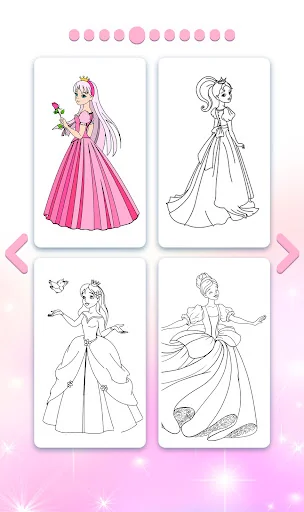 Princess Coloring by Number