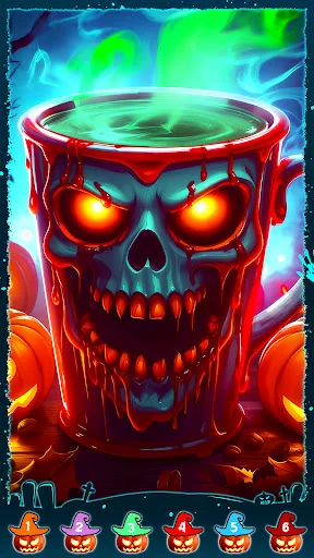 Skull Color, Color by Number