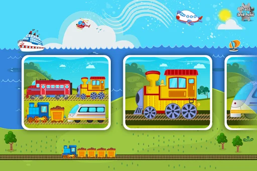Trains Jigsaw Puzzles for Kids screenshot 1