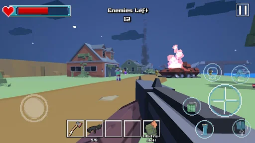 Blocky Player Battleground