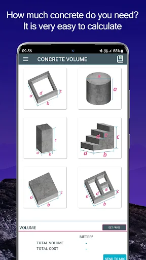 Concrete Calculator screenshot 1