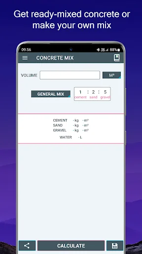 Concrete Calculator screenshot 3