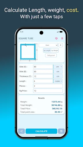 Metal Weight Calculator screenshot 3