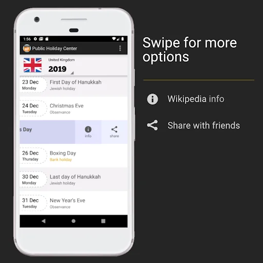 Public Holiday Center screenshot 3
