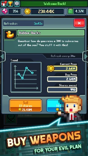 Tap Tap Evil: Idle Cash 8 bit screenshot 3