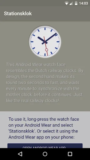Dutch Railway Station Clock screenshot 2