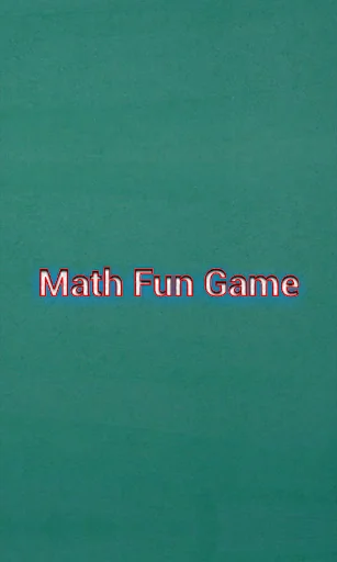 Math Fun Game