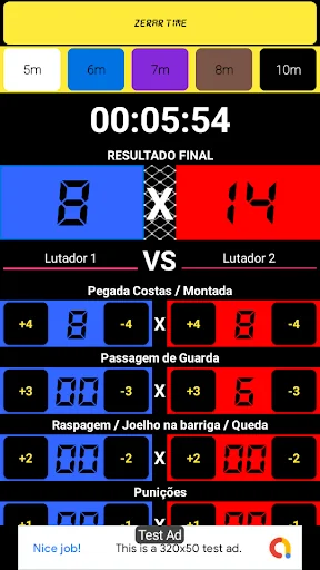 Jiu Jitsu Scoreboard - Simulat