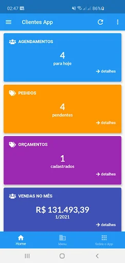 Clientes, Vendas e Orçamentos screenshot 2