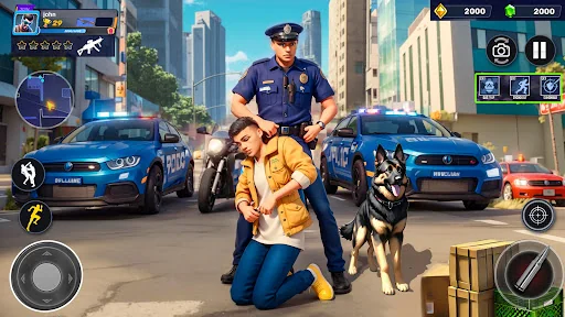 US Police Moto Bike Games