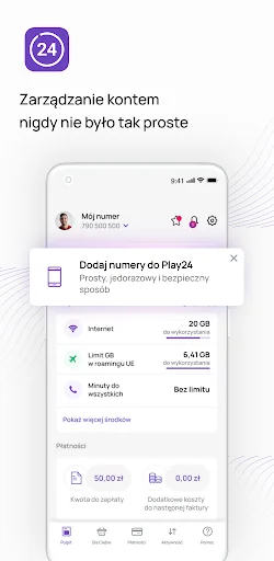 Play24: manage your account