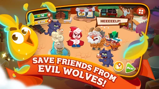 Sheepong : Match-3 Adventure screenshot 2