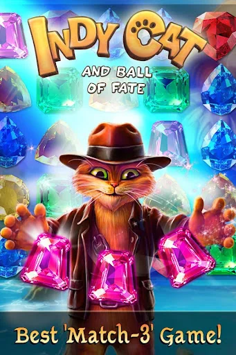 Indy Cat: Match 3 Adventure screenshot 1