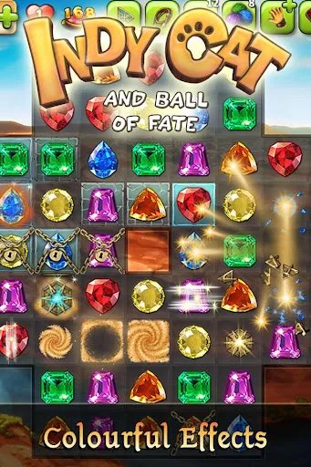 Indy Cat: Match 3 Adventure screenshot 2