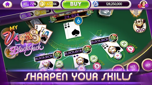 myVEGAS BlackJack 21 Card Game