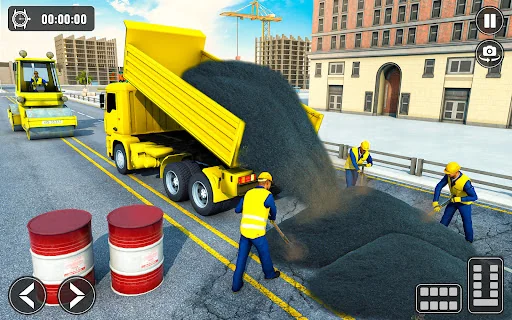 Snow Excavator Road Truck Game screenshot 2