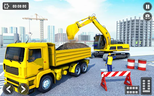 Snow Excavator Road Truck Game screenshot 3