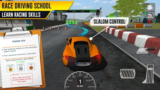 Race Driving License Test
