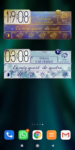 RellotCat.Catalan clock widget