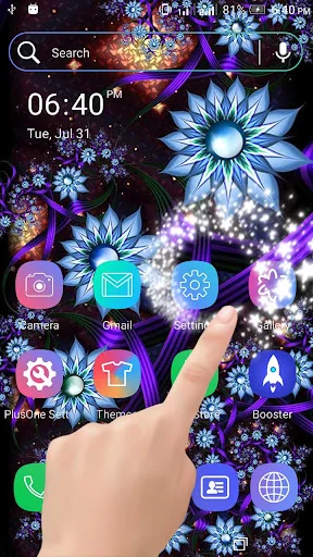 Abstract Flower Particle LWP