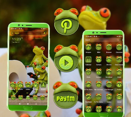 Cute Frog Launcher Theme screenshot 3