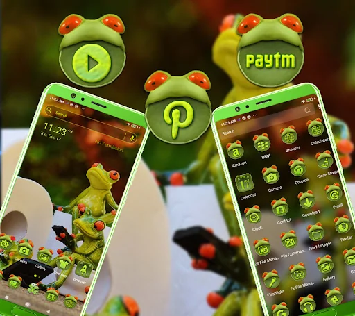 Cute Frog Launcher Theme screenshot 4