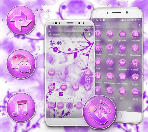 Purple Butterfly Theme
