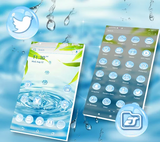 Water Drop Launcher Theme screenshot 1
