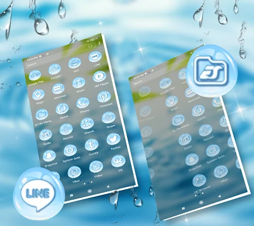 Water Drop Launcher Theme screenshot 2