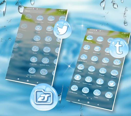 Water Drop Launcher Theme screenshot 4