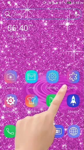 Purple Glitter Water LWP