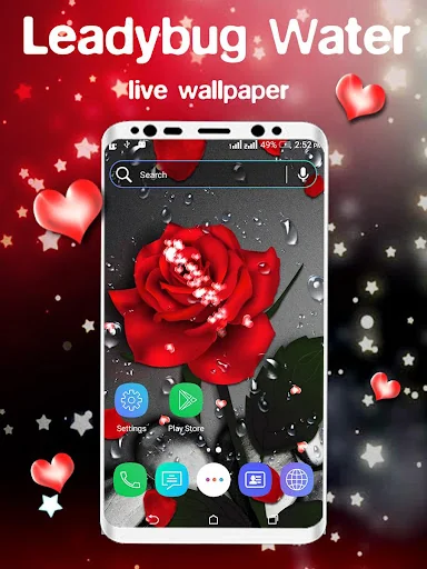Red Rose Particle LWP screenshot 4