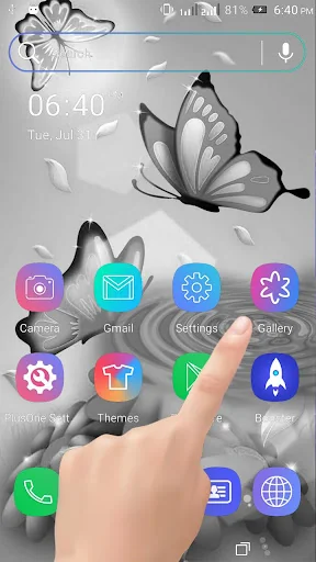 White Butterfly Ripple LWP