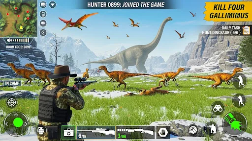 Wild Dinosaur Hunting Zoo Game screenshot 2
