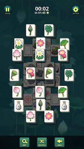 Mahjong Lotus Solitaire screenshot 2